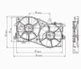 TYC Cooling Fan Assembly 621090 for 2002-2006 Mazda 3.0L (MPV)