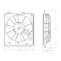 TYC Cooling Fan Assembly 601200 for 2009-2014 Acura 3.5L 3.7L (TL)