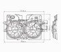 TYC Cooling Fan Assembly 620660 for 2001-2006 Ford/Mazda 3.0L (Escape, Tribute)