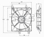 TYC Cooling Fan Assembly 611050 for 2004-2008 Suzuki 2.0L (Forenza, Reno)