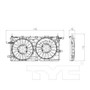 TYC Cooling Fan Assembly 622340 for 2006-2009 Buick/Chevrolet/Pontiac 3.9L (Terraza, Uplander, Montana, Relay)