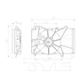 TYC Cooling Fan Assembly 622740 for 2011-2014 Mazda 1.5L (2)