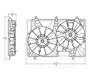 TYC Cooling Fan Assembly 623460 for 2004-2007 Cadillac 3.6L 2.8L (CTS)