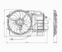 TYC Cooling Fan Assembly 621080 for 2003-2008 Mini 1.6L (Cooper)