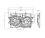 TYC Cooling Fan Assembly 622180 for 2005-2007 Ford/Mercury 2.3L (Escape, Mariner)