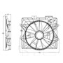 TYC Cooling Fan Assembly 622930 for 2009-2014 Cadillac 3.6L 3.0L (CTS, SRX, STS)