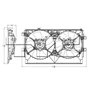 TYC Cooling Fan Assembly 623100 for 2008-2015 Mitsubishi 2.0L 2.4L (Lancer, Outlander)