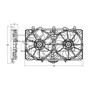 TYC Cooling Fan Assembly 623300 for 2014-2018 INFINITI 3.7L 3.5L (Q50)