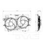TYC Cooling Fan Assembly 622410 for 2008-2012 Ford/Mercury 3.0L (Escape, Mariner)