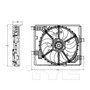 TYC Cooling Fan Assembly 622960 for 2011-2017 Nissan 1.6L (Juke)