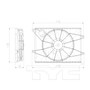 TYC Cooling Fan Assembly 622250 for 2010-2011 Kia 2.0L (Soul)