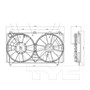 TYC Cooling Fan Assembly 622060 for 2006-2012 Lexus 3.5L (IS350)