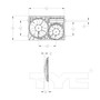 TYC Cooling Fan Assembly 622830 for 2012-2019 Volkswagen 1.8L 2.0L (Beetle, Jetta, Passat)