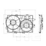 TYC Cooling Fan Assembly 621670 for 2006-2008 Chevrolet/Pontiac 3.4L (Equinox, Torrent)