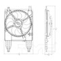 TYC Cooling Fan Assembly 622260 for 2009-2011 Chevrolet/Pontiac 1.6L (Aveo, G3, G3 Wave)