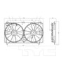 TYC Cooling Fan Assembly 622070 for 2006-2012 Lexus 2.5L (IS250)