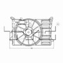 TYC Cooling Fan Assembly 623140 for 2012-2014 Ford 2.0L (Edge)