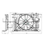 TYC Cooling Fan Assembly 623160 for 2014-2019 Toyota 1.8L 2.0L (Corolla)