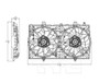 TYC Cooling Fan Assembly 623400 for 2014-2020 Nissan 2.5L (Rogue)