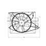 TYC Cooling Fan Assembly 623210 for 2013-2019 Hyundai/Kia 3.3L 2.4L (Santa Fe, Santa Fe Sport, Santa Fe XL, Sorento)