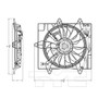 TYC Cooling Fan Assembly 623910 for 2006-2009 Chrysler 2.4L (PT Cruiser)