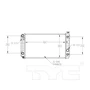 TYC Radiator 705 for 1982-1994 Chevrolet/GMC/Oldsmobile 4.3L 2.8L (S10, S10 Blazer, S15, S15 Jimmy)