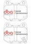 DBA XP650 Rear Brake Pads for 03-06 EVO/04-09 STi/03-07 350Z Track/G35 w/Brembo