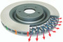 DBA Front T-Slot T3 4000 Series Rotor for 2008+ Audi S4 Quattro