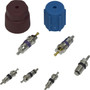 A/C System Valve Core and Cap Kit VC 2912C for 1999-2013 Audi/Volkswagen 1.8L 1.4L (A1, A3, A4, A4 Quattro)
