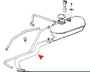 URO Parts Expansion Tank Hose 11531289257 for 1984-1992 BMW (325, 325e, 325es, 325i)