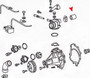URO Parts Water Pump Hose 1192030382 for 1990-1999 Mercedes-Benz (400E, 400SE, 400SEL, 500E)