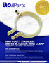 URO Parts Heater Valve Actuator Hose Clamp 90121105122PRM for 1965-1989 Porsche (911, 930)