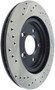 StopTech Sport Drilled & Slotted Brake Rotor; Rear Left 127.61087L