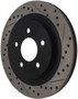 StopTech Sport Drilled & Slotted Brake Rotor; Rear Left 127.61087L