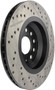 StopTech Sport Drilled & Slotted Brake Rotor; Rear Right 127.33113R