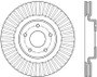 StopTech Fits 13-15 Nissan Pathfinder Slotted Front Right Rotor