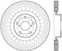 StopTech Sport Cross Drilled Brake Rotor; Front Right 128.44185R