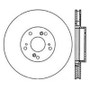 StopTech Sport Slotted Brake Rotor; Front Left 126.40057SL