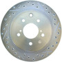 StopTech Select Sport Drilled and Slotted Brake Rotor; Rear Left 227.42047L