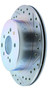 StopTech Select Sport Drilled and Slotted Brake Rotor; Rear Left 227.42047L