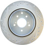 StopTech Select Sport Drilled and Slotted Brake Rotor; Rear Left 227.42047L
