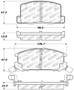 StopTech For Performance 1/90-95/00-05 Toyota MR2/Spyder Rear Brake Pads