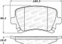 StopTech Sport Brake Pads with Shims and Hardware 309.11081