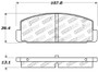 StopTech For Performance 89-95 Mazda RX7 / 03-05 Mazda 6 Rear Brake Pads