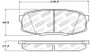 StopTech For 13-18 Toyota Land Cruiser Performance Rear Brake Pads