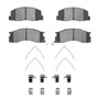 DFC HybriDynamic Brake Pads Hrdwr Kit 4000-0500-01