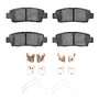 DFC HybriDynamic Brake Pads Hrdwr Kit 4000-0672-01