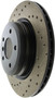 StopTech Sport Cross Drilled Brake Rotor; Rear Right 128.34080R