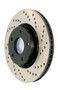 StopTech Sport Cross Drilled Brake Rotor; Rear Right 128.34080R