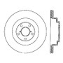 StopTech Sport Slotted Brake Rotor; Rear Left 126.47025SL